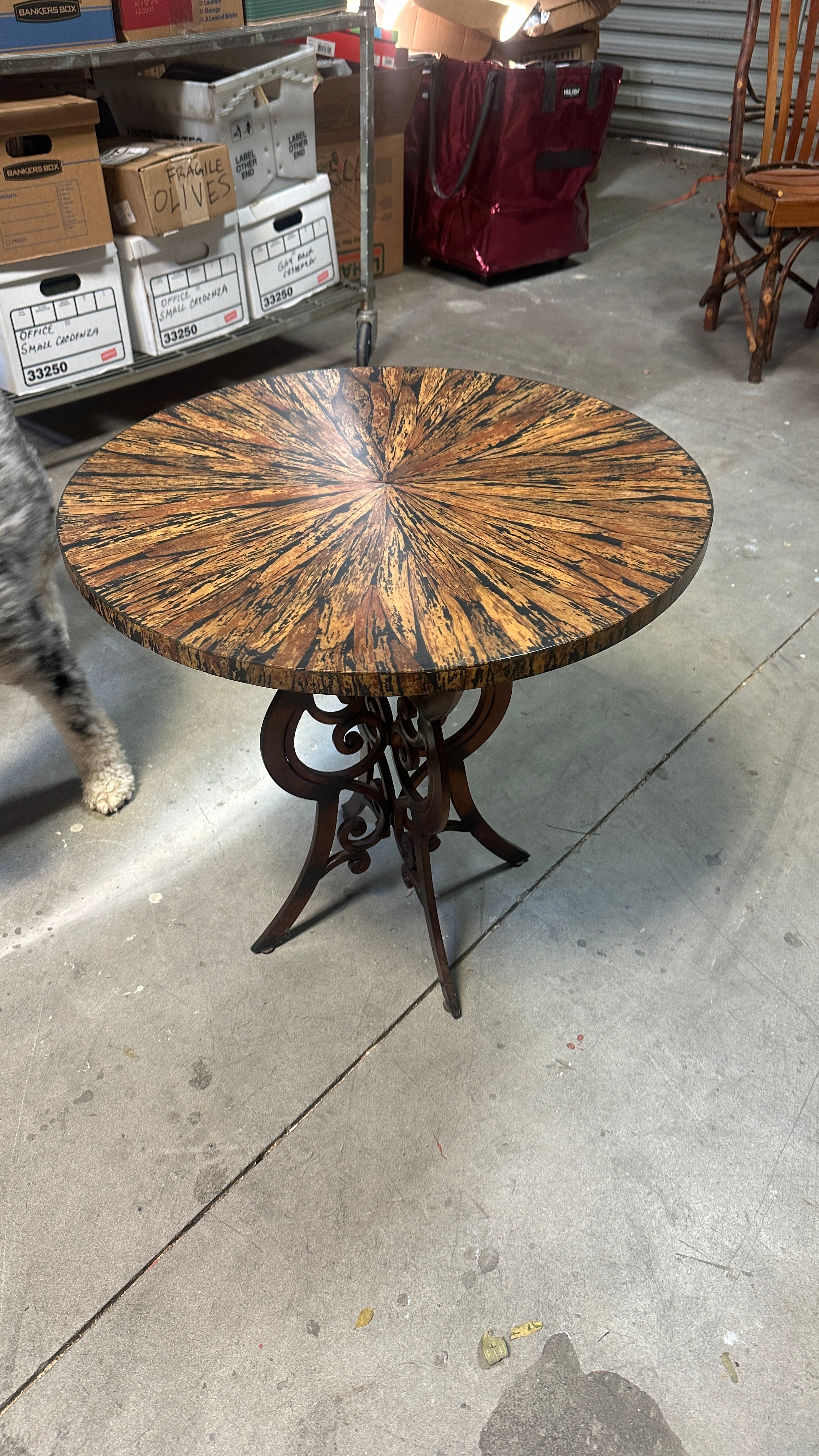 Round Wood Table