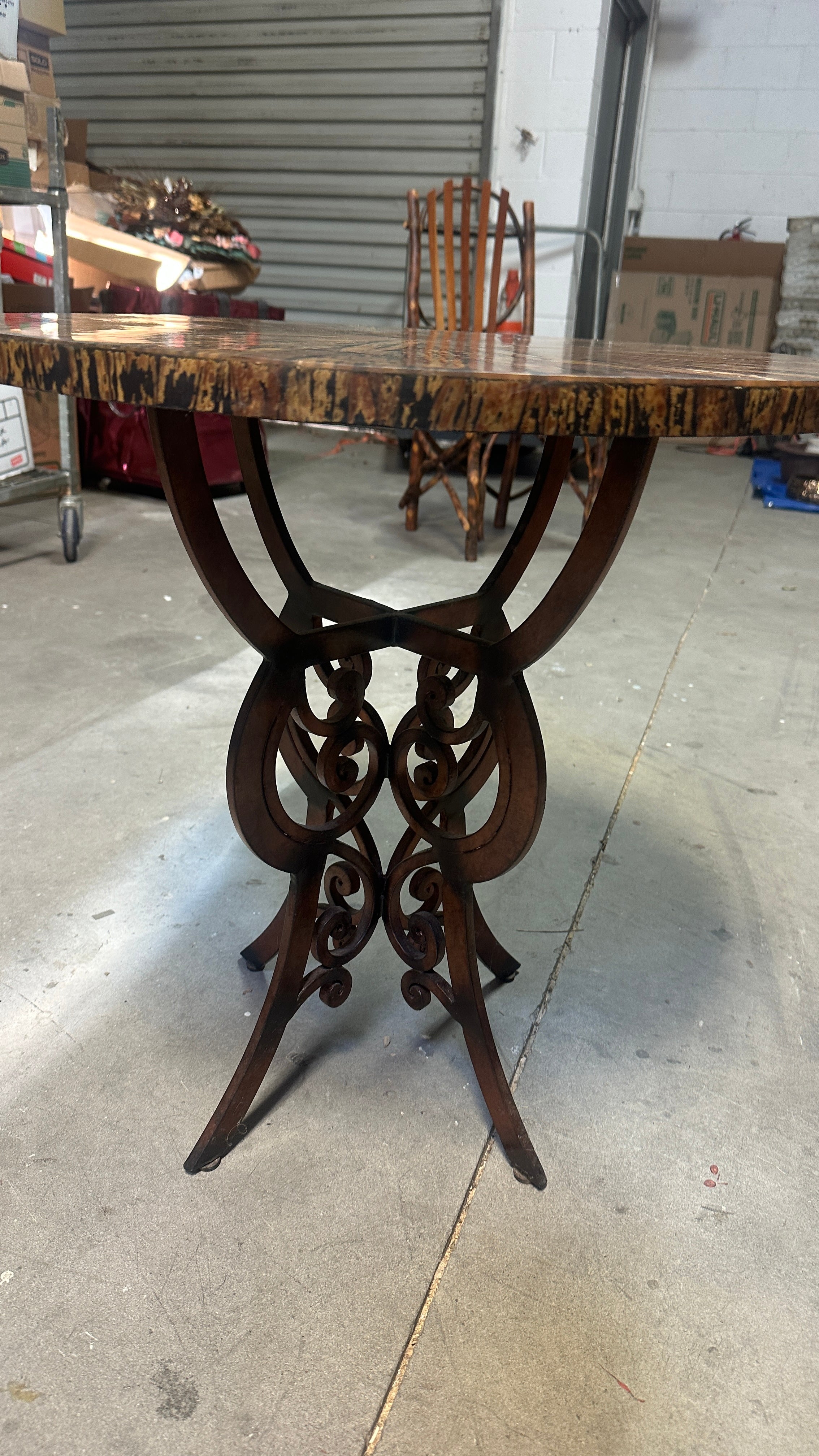 Round Wood Table